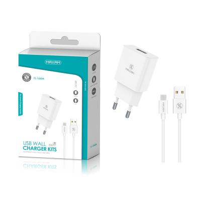 TZ-1202M White 2.1A 1M IP WALL CHARGER PACK